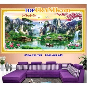 Tranh thêu sơn thủy hữu tình